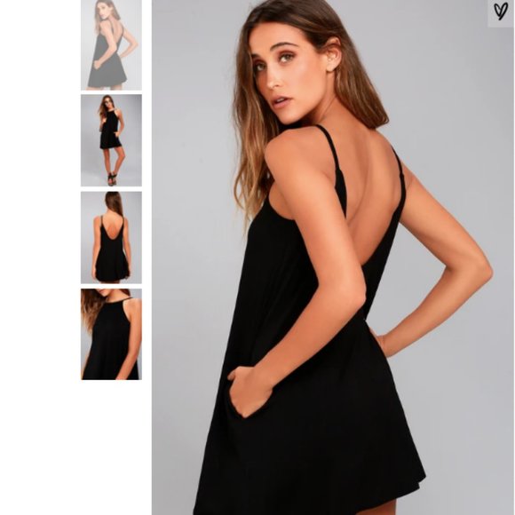 Lulus Dresses & Skirts - Lulus RVCA Black Swing Dress